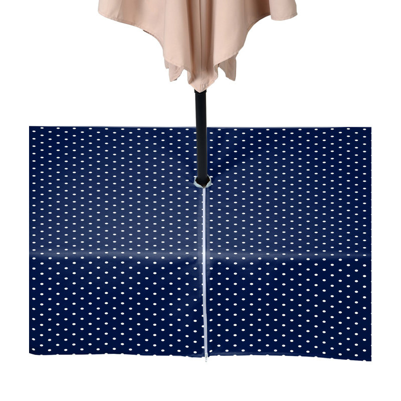 Patriotic Dots Water Repellent Tablecloth, 120" x 60"