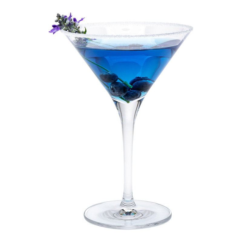 Crystal Martini Glass Set, 8 oz.