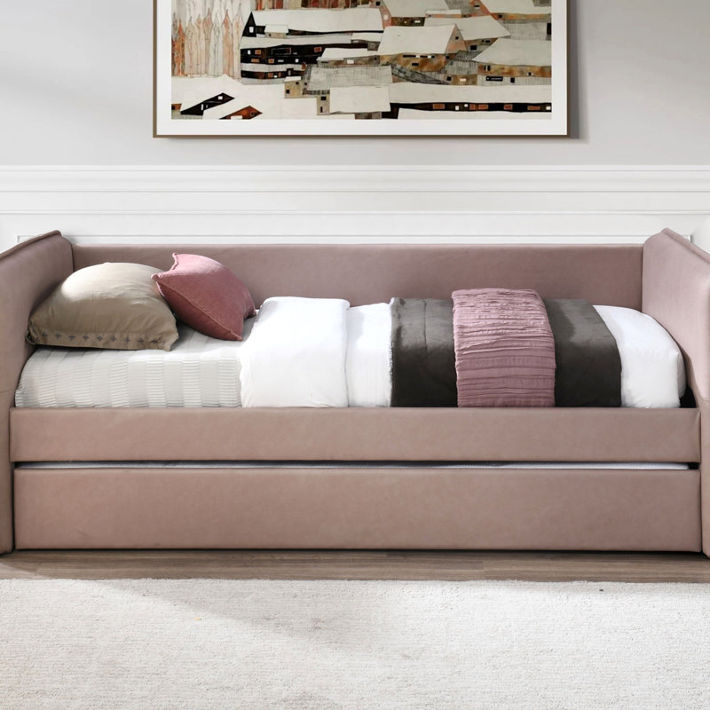 Lit de jour avec couchette (lit de jour), Mauve