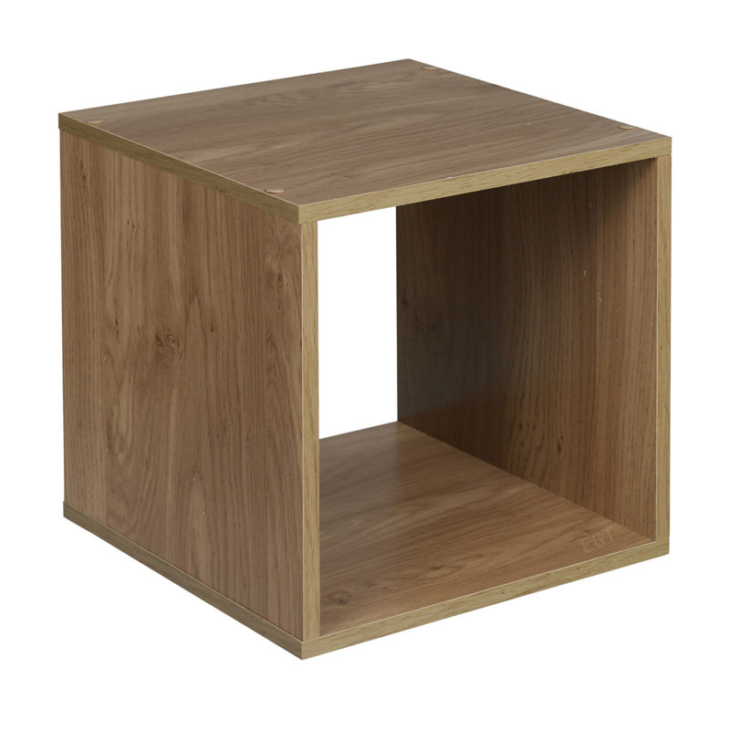 Jaylynn 26.5cm H x 30cm W Standard Bookcase, Oak