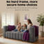 Modern Corduroy 2-Seater Loveseat with Oversized Armrests, Small Space Sofa