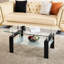 Table de bout en verre transparent 2 pour un look moderne et fonctionnel dans des salles de réception trempées