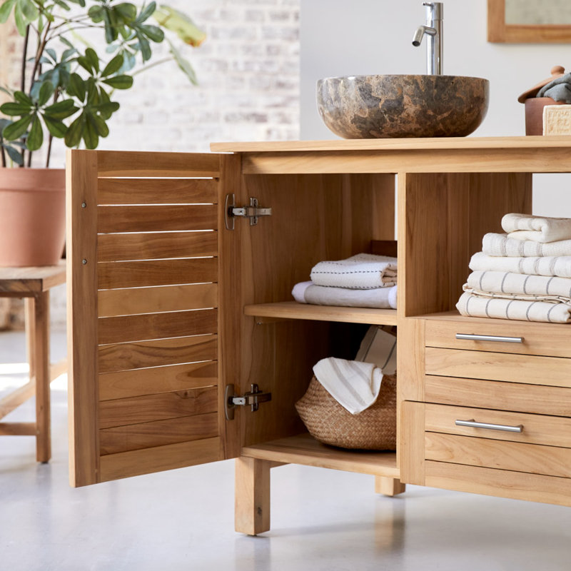Soho 49.21'' W Double Bathroom Vanity Base