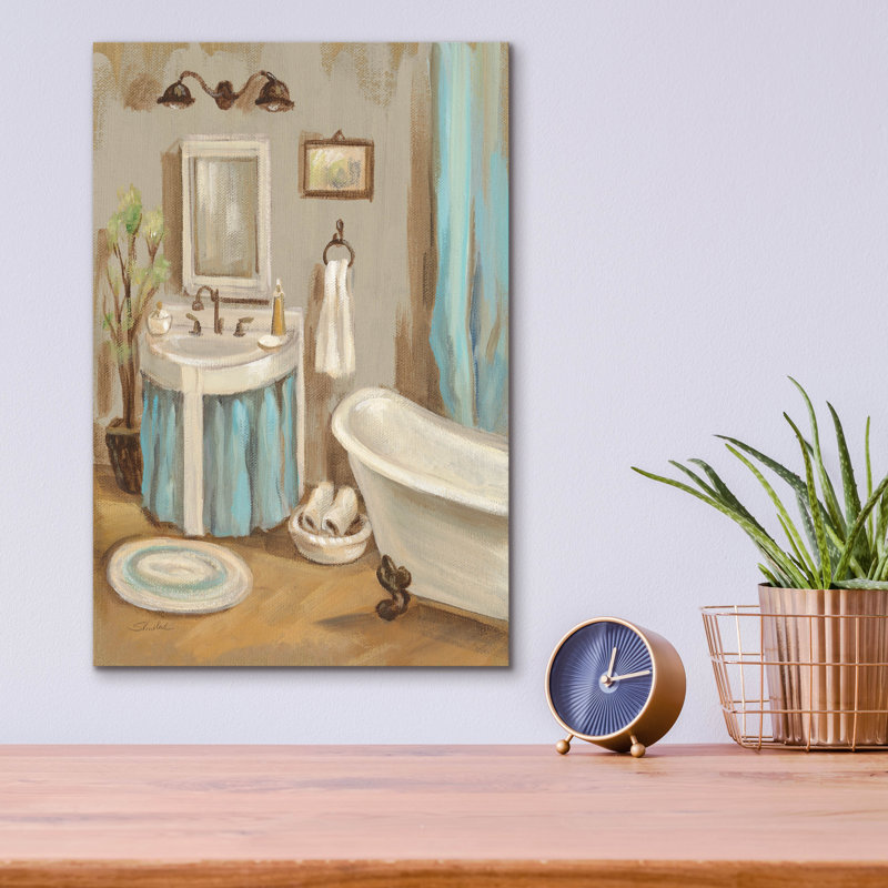 «Serene Bath 2» par Silvia Vassileva, art mural en verre acrylique, H 16 po x l 12 po x P 0,13 po