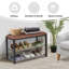 Banc de rangement pour chaussures 2 niveaux