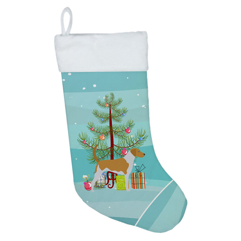Chaussette de noël joyeux de noël, Foxhound américain
