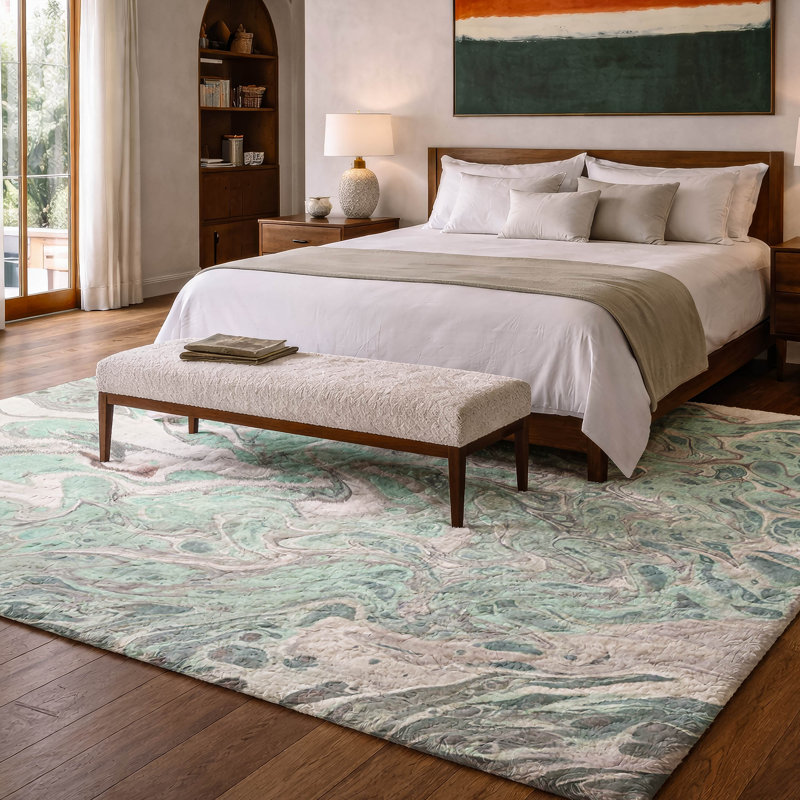 Tapis à poil long de qualité supérieure lavable à la machine ADS54, 8 pi x 10 pi