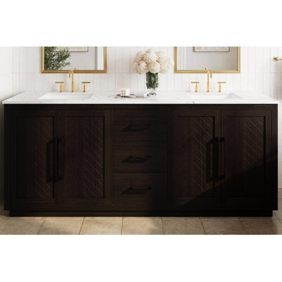 Meuble-lavabo double 84 po
