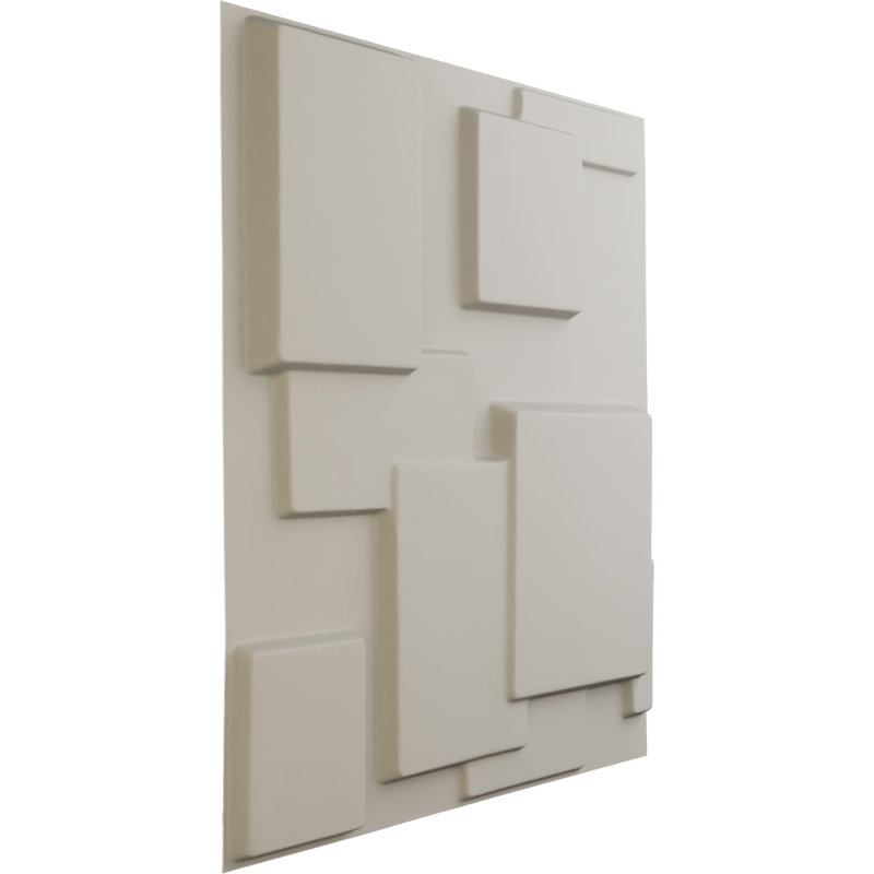 Gomez EnduraWall Decorative 3D Wall Panel, UltraCover Satin Blossom White
