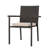 Stackable Multi Brown Dining Chair, With Cushion, Weather , 26.4" D, Ready To Use Chair 34.37" H, Out Of Box