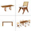 Ensemble de table de salle à manger extensible 6 pièces Modern-1040168214-1040168210-1040168211