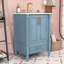 Meuble-lavabo avec pieds français sculptés, lavabo en céramique, tablette réglable et tiroir-1223100674
