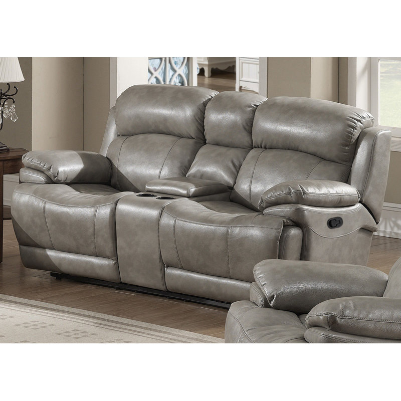 Kunkel 78 " Faux Leather Loveseat Reclining, Manual
