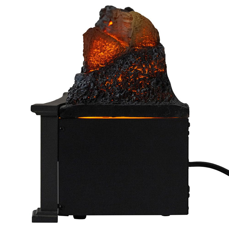 Country Living Infrared Electric Log Set Heater - Faux Logs Insert with Flickering Flames