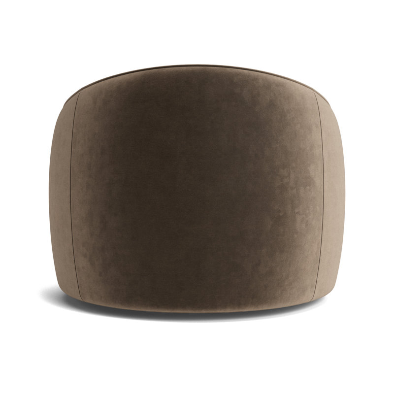 Giselle Full Swivel Chair, Performance Velvet - Otter