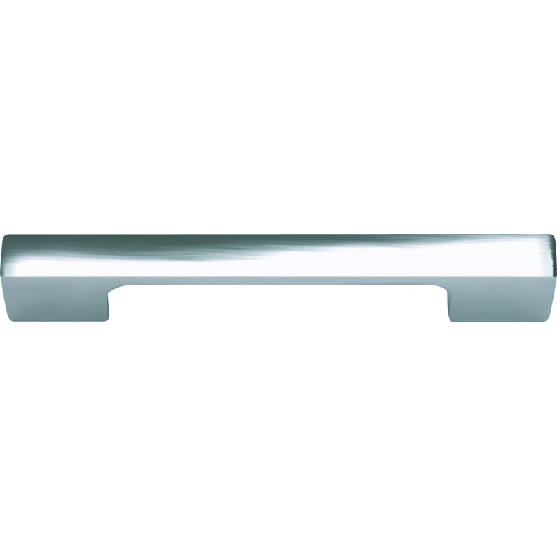 Brushed Nickel Modern Bar Handle with Mounting Hardware