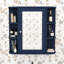 Armoire à pharmacie murale avec miroir, tablettes réglables et 6 cubes latéraux ouverts-1892755339