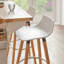 Edina Counter Stool with Solid Wood Frame