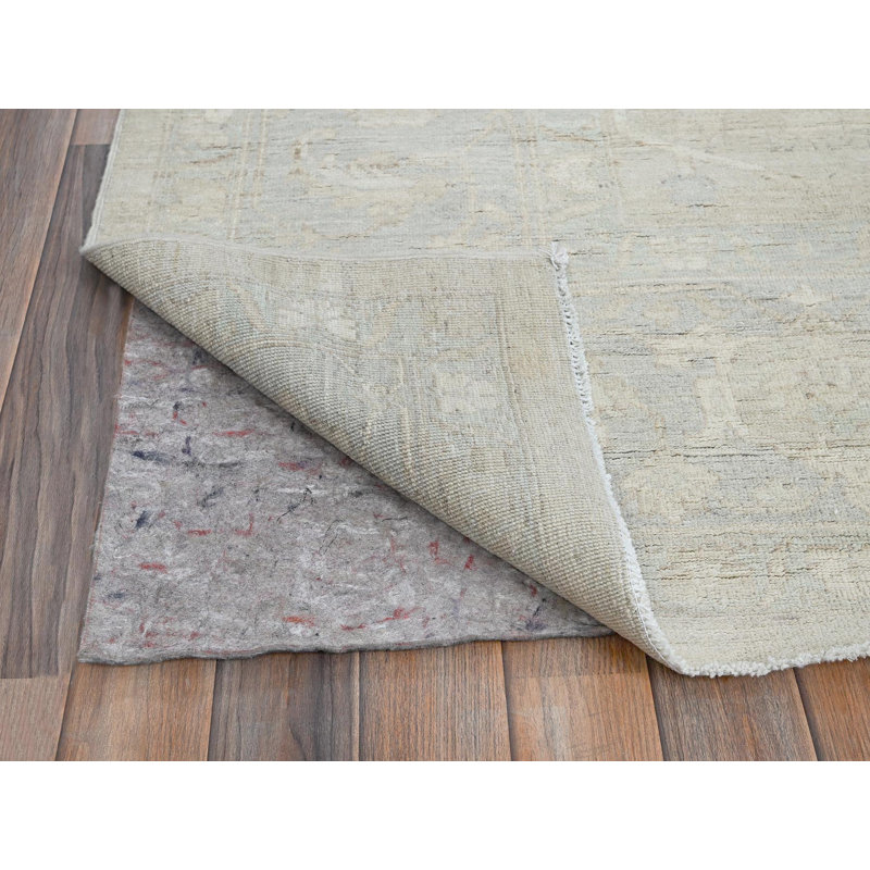 Tapis oriental rectangulaire en laine noué à la main 9 pi 0 po x 11 pi 10 po - MOA102921