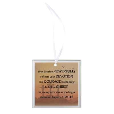 Glass Ornament Your Baptism Powerfully