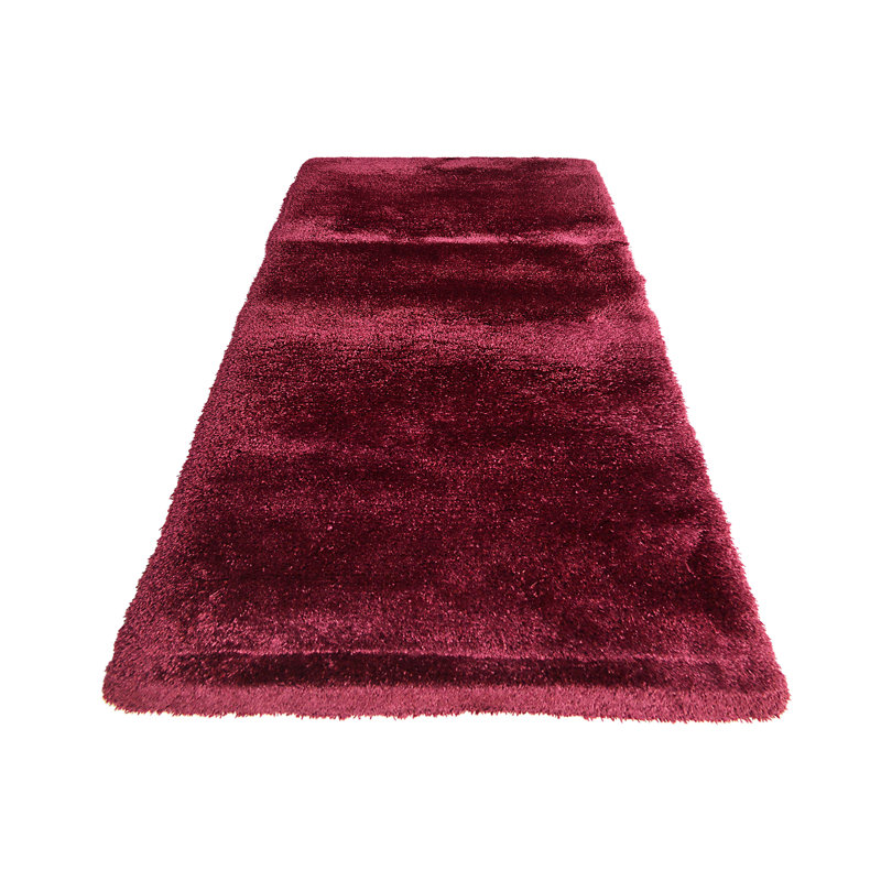 Milano Solid Colour Hand Woven Shag Area Rug, Rectangle 70 x 140cm