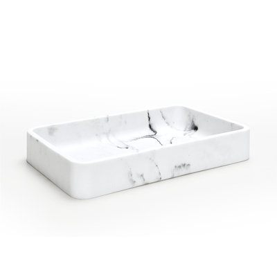 Faux Marble Jewelry/Cosmetic/Candle/Perfume/Soap/Shampoo Organizer Resin Tray