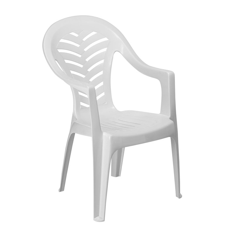 35.00cm H Stacking Armchair, Grey, 1