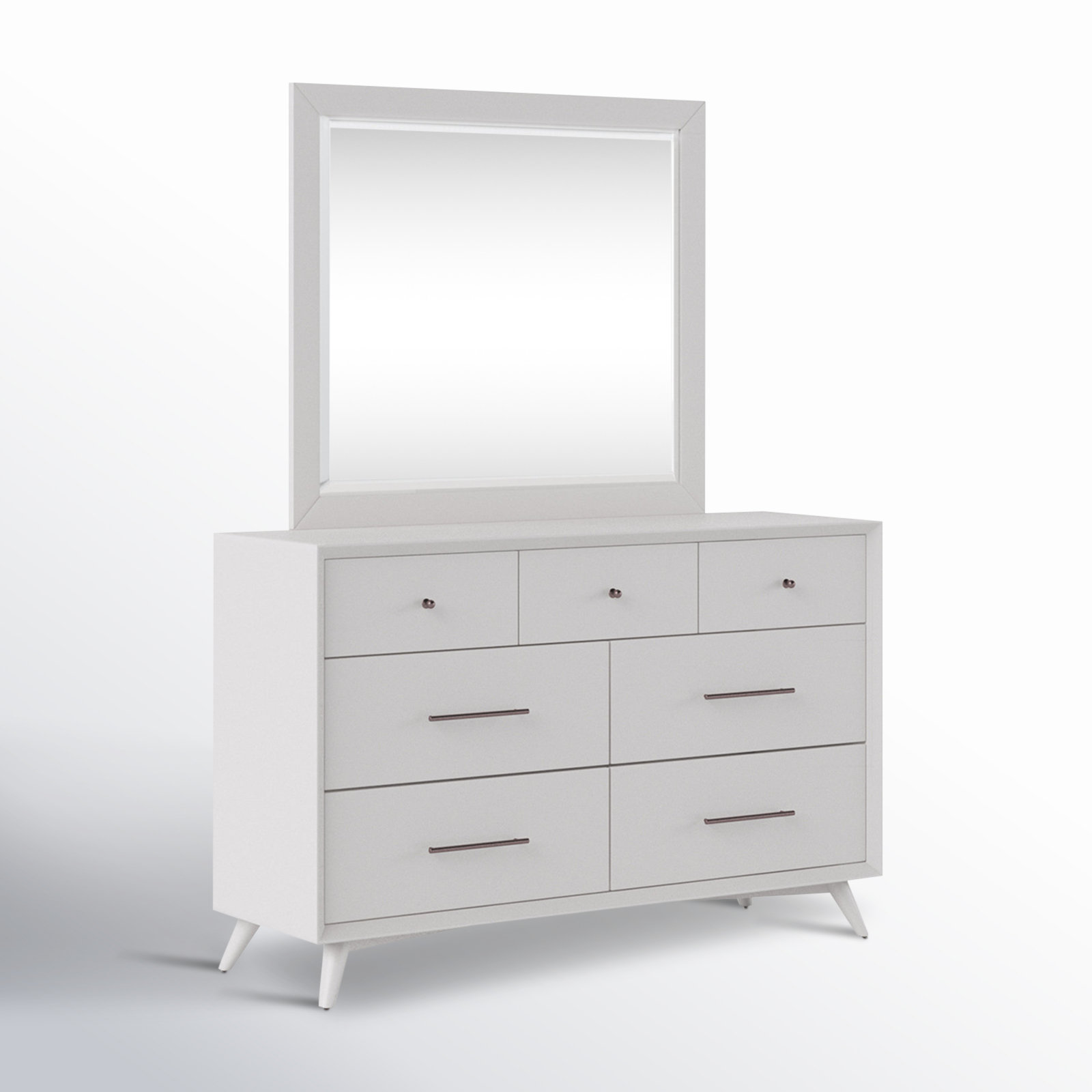 Williams 56 " Mahogany Dresser, White