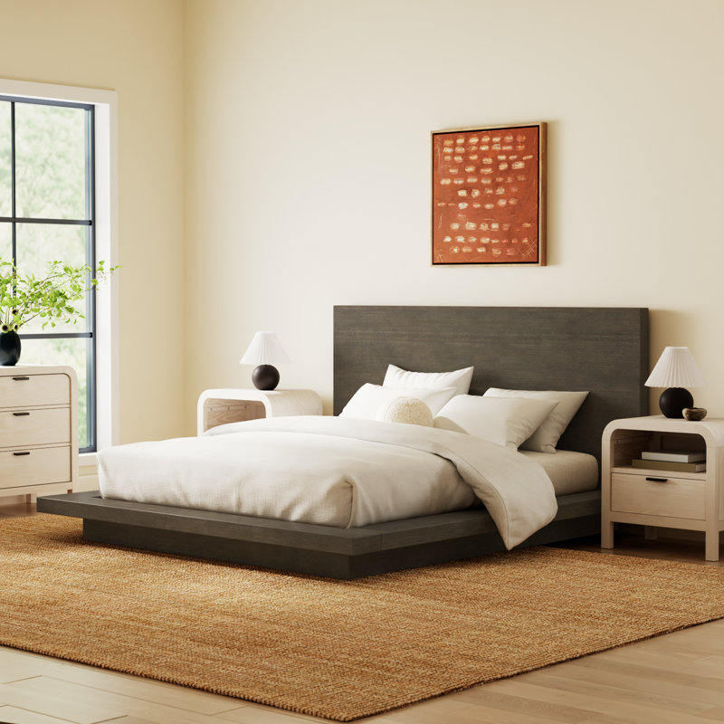 Brooks Solid Wood Platform Bed, King