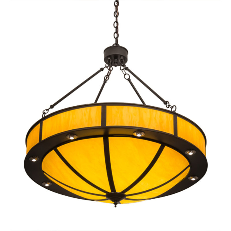Luminaire suspendu unique en forme d'urne / bol DEL à 9 lumières Nashley