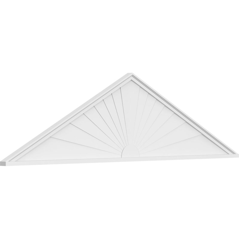 Pédalier en PVC de qualité architecturale à sommet pointu (pas 6/12), H 22 1/2 po x l 86 po x P 2 po