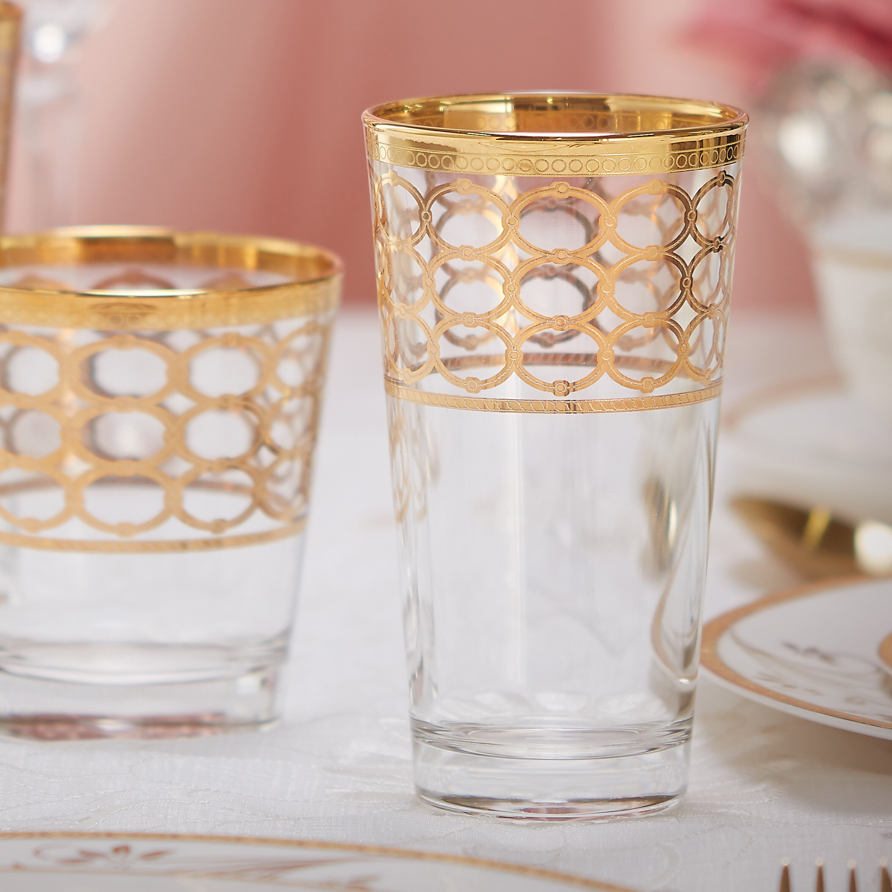 Gold Metal Stemless Candle Cups With Metal Candle Lids For Home