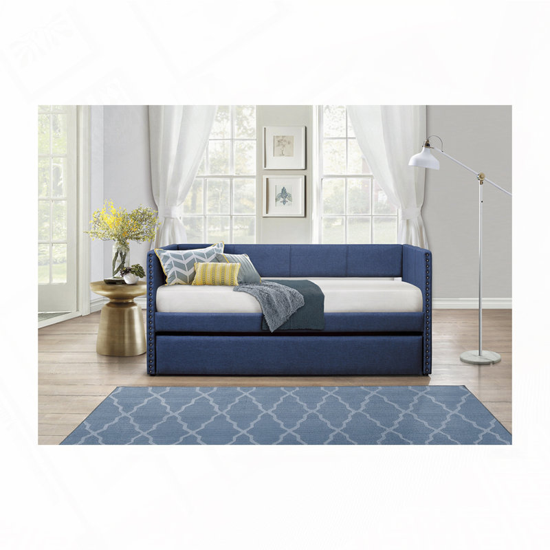 Yelton Daybed with Trundle, Blue