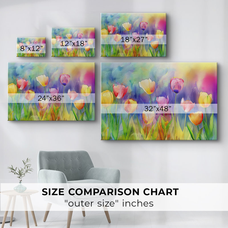 Série Floral-XCIV -Galerie enveloppée Cavas, 12 x 18