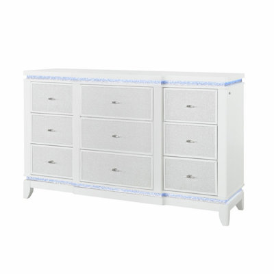 Commode moderne avec tiroirs et lumière DEL