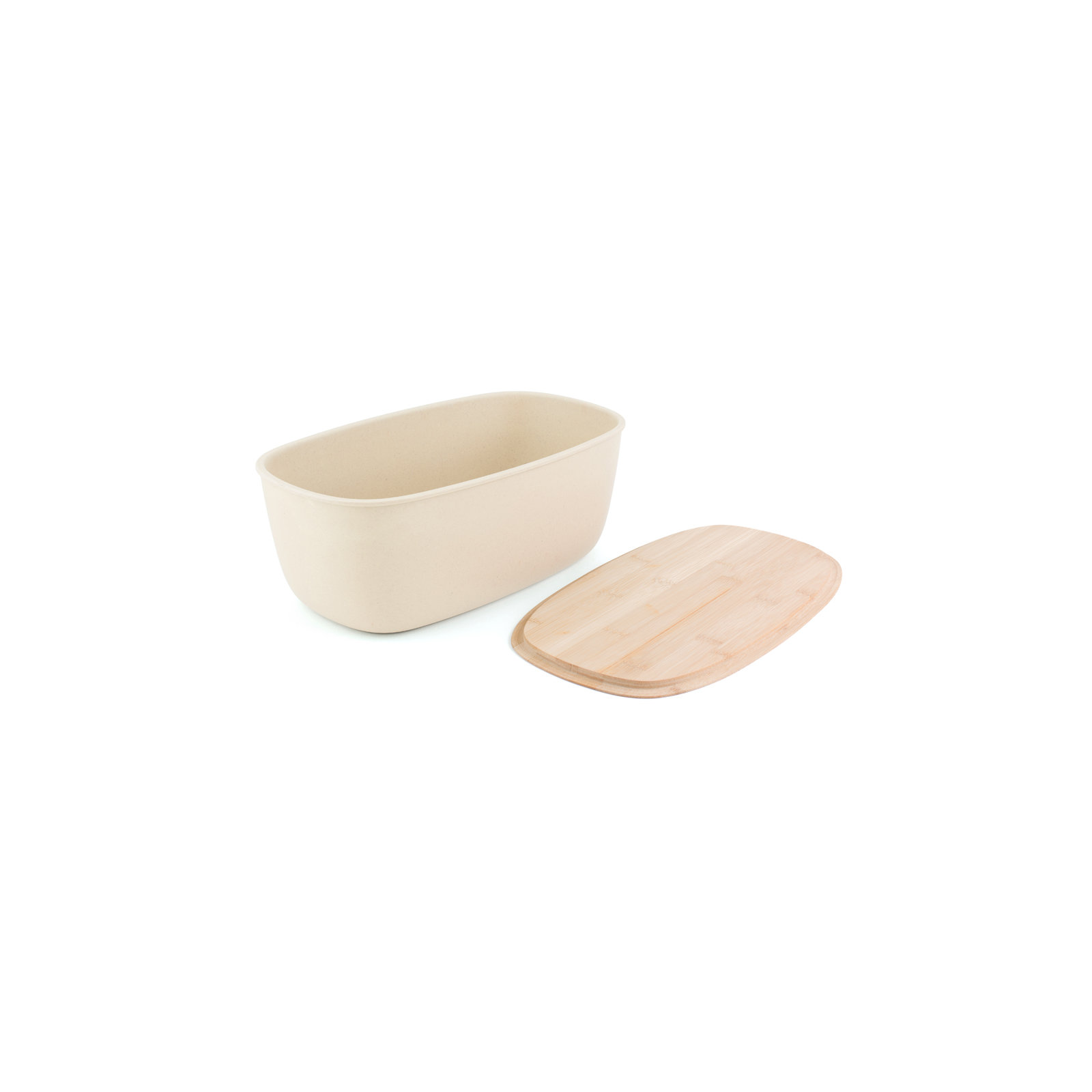 Harlan Wood Food Storage Container Set, White