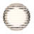 Sternn, Outdoor, 5", Matte Black, Clear Ribbed Glass-1430429574