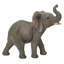 Statue éléphant avec trompe vers le haut