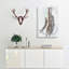 Wooden Artist Mannequin In Abstract - Wrapped Canvas-55320046