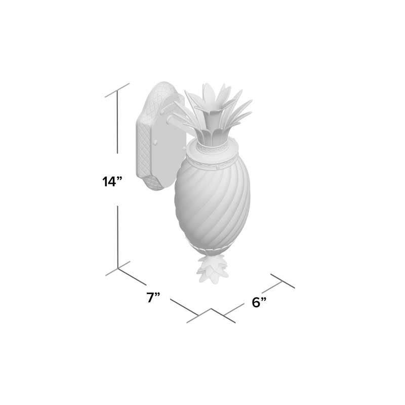Plantation 1 Light Wall Lantern, Incandescent