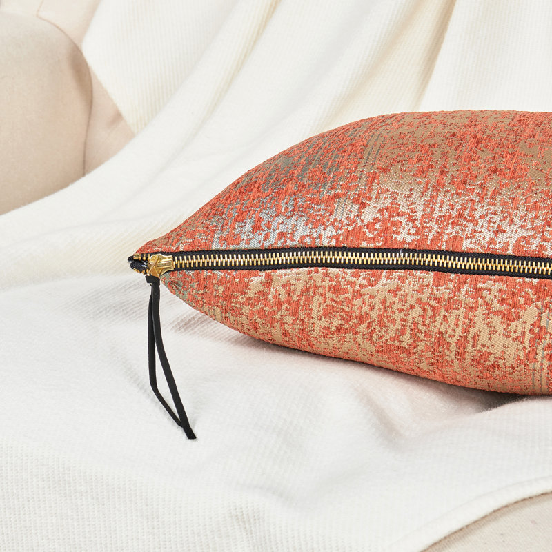 Square Euro Cushion Cover, Orange