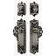 Nostalgic Warehouse Egg & Dart Entry Set with Victorian Knob