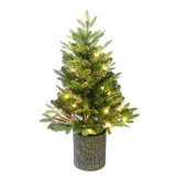 32' H Lighted Artificial Pine Christmas Tree