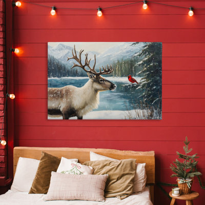 Christmas Conversation In Wild Canvas, design by Petal Prints Design