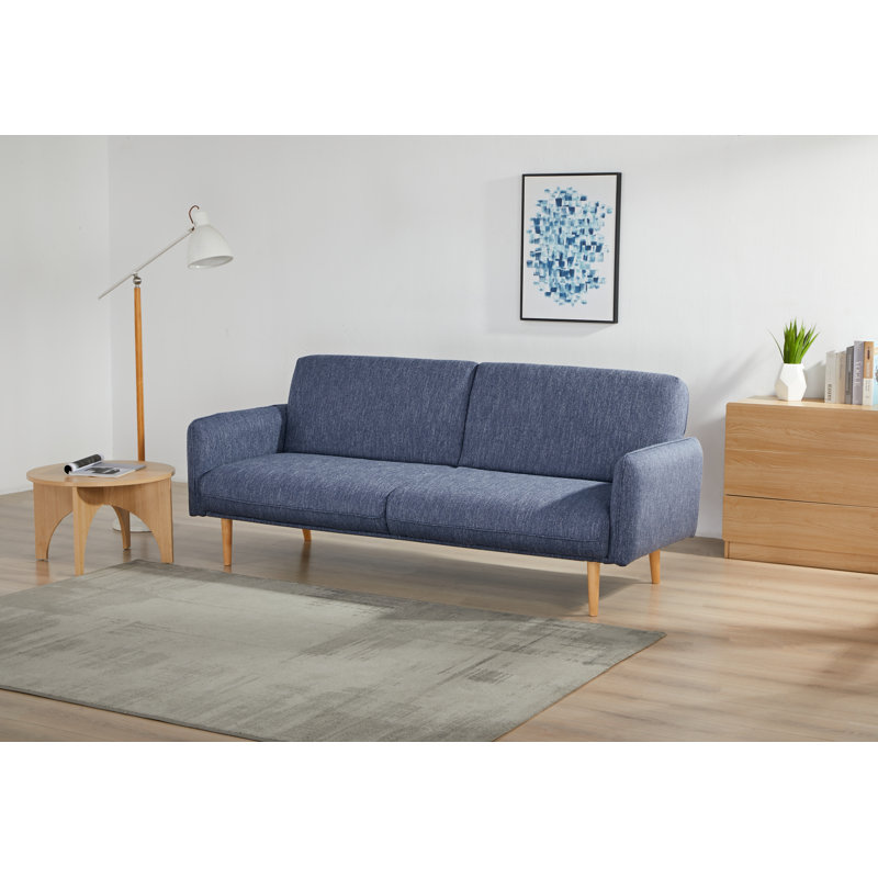 Resten Fabric Click-Clark 3-Seater Sofa Bed, Navy