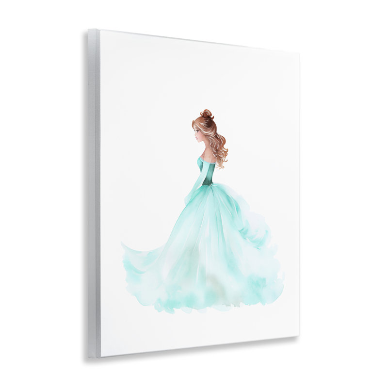 Plaque murale bleue princesse, design par Christine Simpson Art