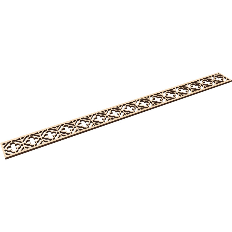 Moulure Hazelton, Bouleau, H 4 po x l 46,375 po x P 0,375 po