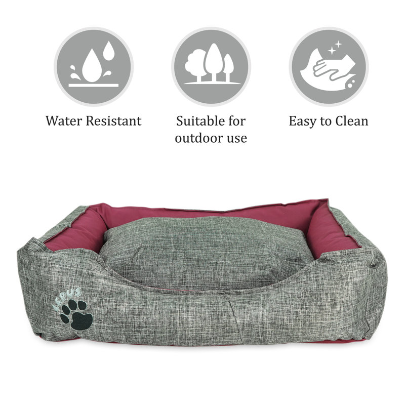 Panier de support pour chien, Moyen (l 17,3 po x P 23,6 po x H 7,1 po), Gris