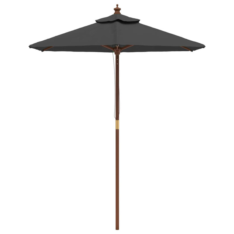 Aslyn Market Parasol, Anthracite, 231cm H x 196cm W x 196cm D