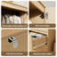 Armoire 70 "en bois avec 2 portes et 3 tiroirs, armoire de chambre à coucher avec tablette suspendue
